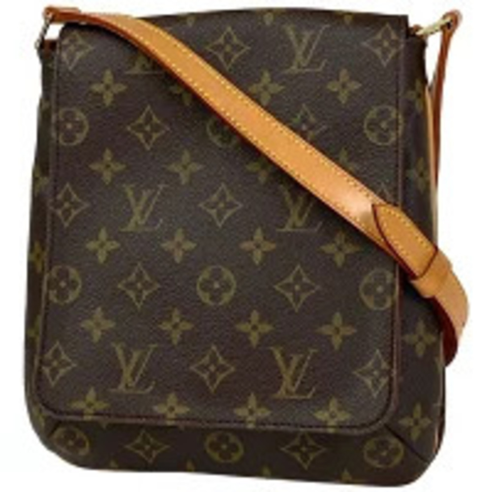 Louis Vuitton Musette Salsa Long Shoulder Bag Monogram Brown